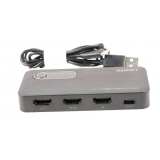 HDMI daliklis 1 → 2 4K (60Hz) su maitinimu per USB C